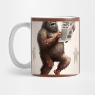 Bigfoot Enjoys Seeing His Name in Print Mug